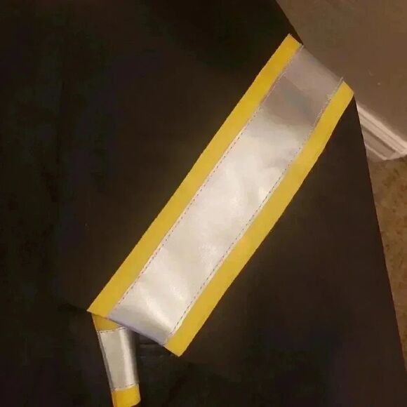 Crazy 8 Kids Black/Yellow Reflective Fireman Costume Coat - Picture 8 of 9